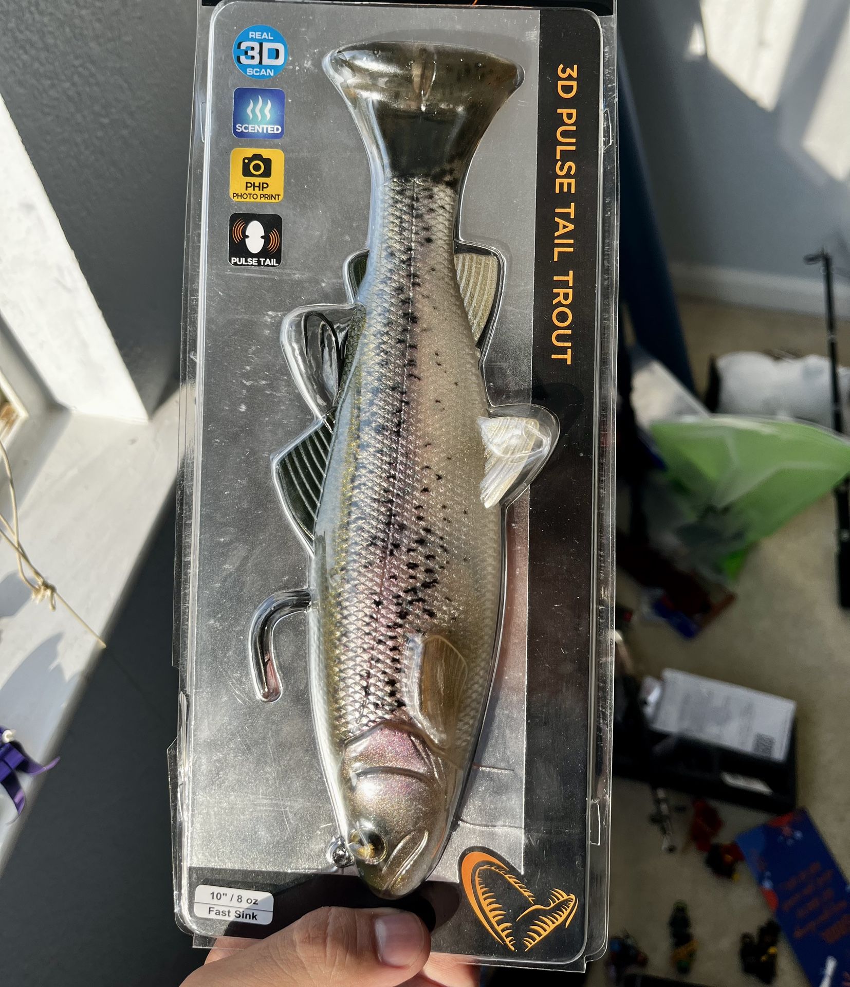 Fishing: 10”/8oz 3D Pulse tail trout