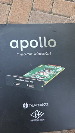 Universal Audio Apollo Thunderbolt 3 Option Card for Rackmount Apollo Interface