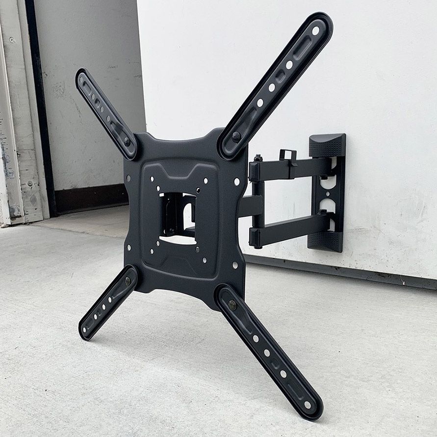 (NEW) $19 TV Wall Mount for 17-55 Inches, Full Motion Swivel Tilt VESA 400x400mm, Max Weight 66Lbs 