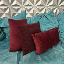 Burgundy Pillows