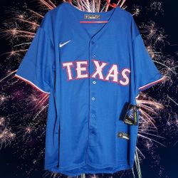 Nike Texas Rangers Corey Seager #5 Blue Limited Jersey w stitched lettering