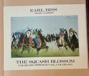 Earl Biss "War Games" Western Art Print
