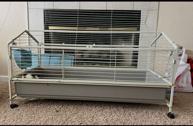 Large Indoor Small Animal Cage on Wheels