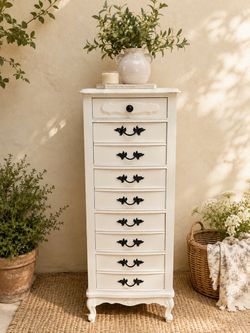 Ivory Lane Cottage Tallboy – 8 Drawer Chest