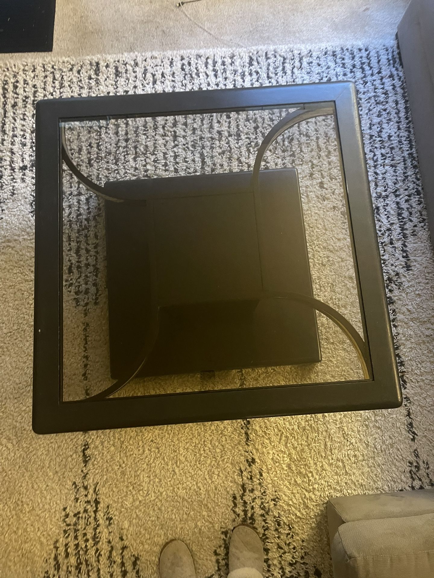 MCM Smoked Glass Coffee Table