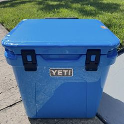 New YETI Roadie 48 wheeled cooler…… Big Wave Blue