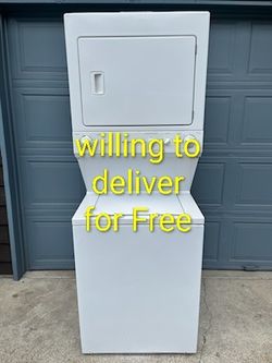 Frigidaire Stacked Heavy Duty Washer And Electric Dryer Combo