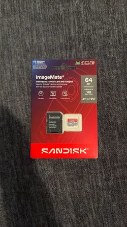 Sandisk ImageMate 64GB Micro SD Card microSDXC UHS-I w/ Adapter New In Package