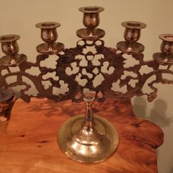 Antique 5 Candell Dragon Candell Holfer