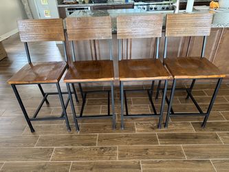 Counter chairs, 4
