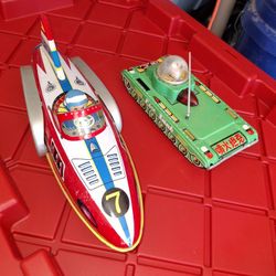 2 ANTIQUES TIN TOYS EXCELLENT CONDITION 