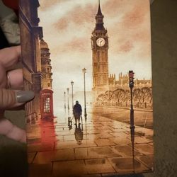 London print with artist signature 