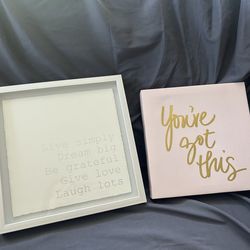 2 Room Decor Signs