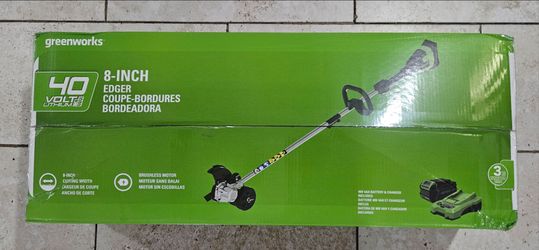 Greenworks 40V 8" Brushless Edger Kit w/ 4.0Ah Battery & Charger