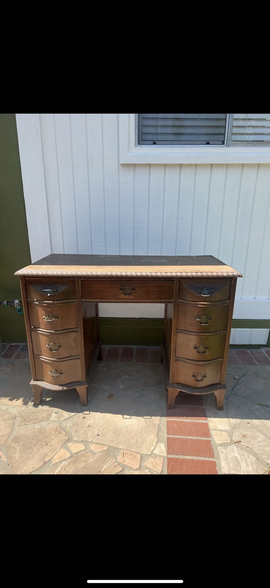 Antique Wood Desk 