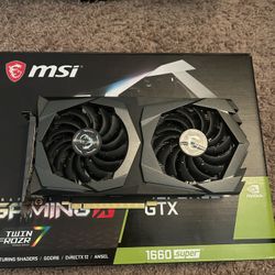 MSI NVIDIA GeForce GTX 1660 Super Gaming X 6GB GDDR6 Graphics Card 