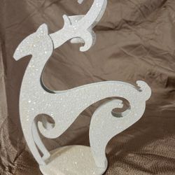 Glittery Reindeer Candle Holder
