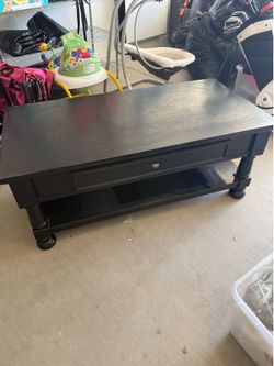Black coffee table