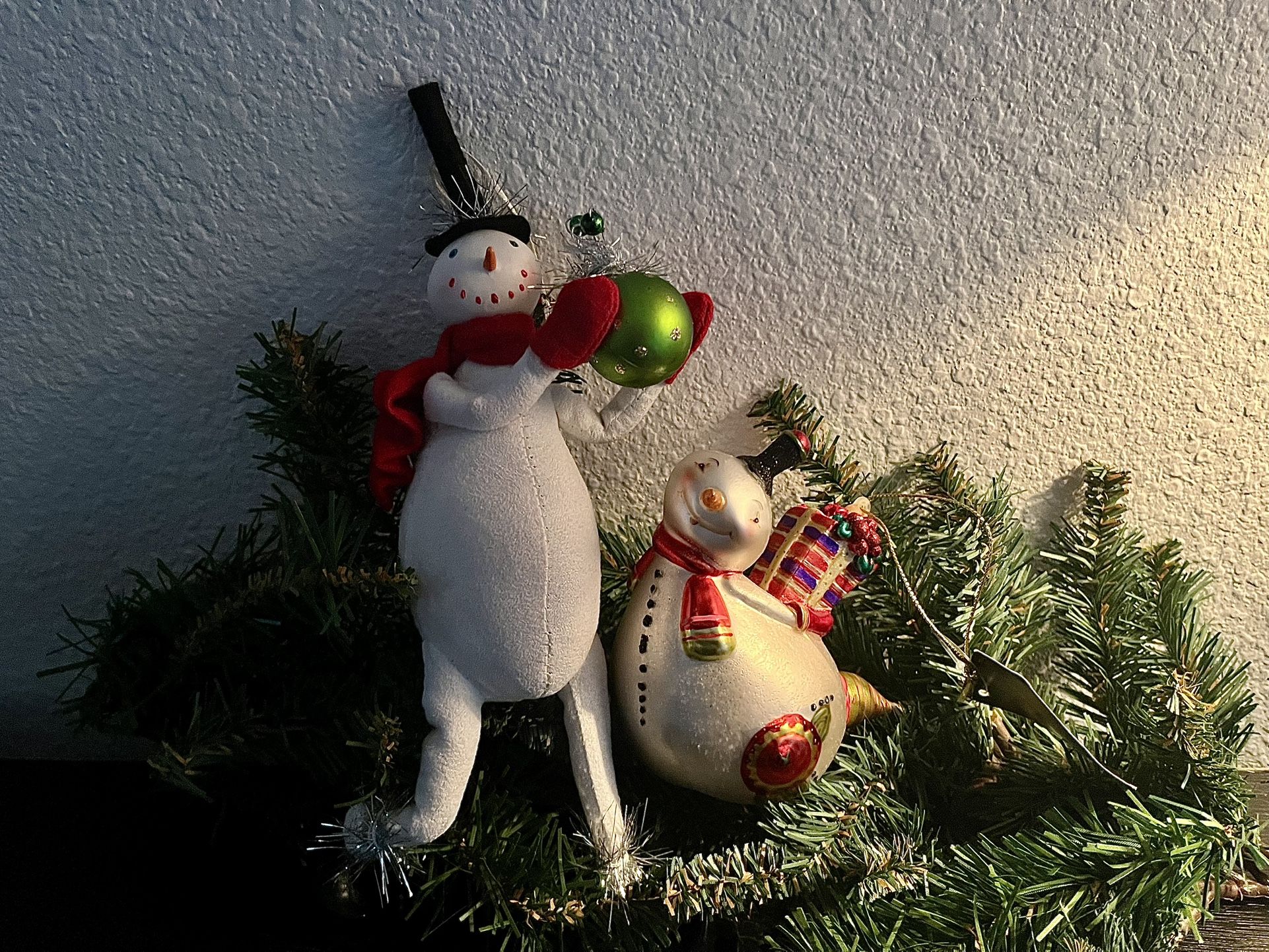 Two Adorable Snowman Christmas Ornaments!