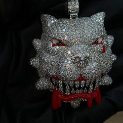 925 Silver With Moissanite Diamond Pendant 