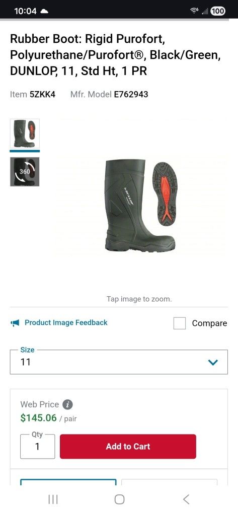 New Rubber Boot