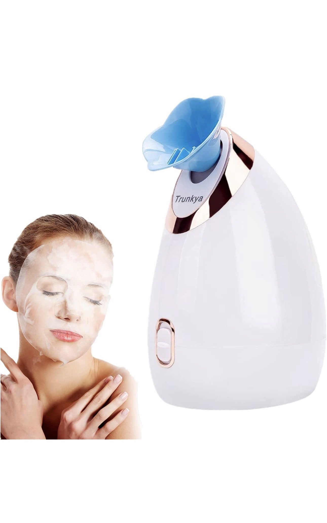 Facial Steamer Trunkya Nano Ionic Warm Mist Face Steamer SPA Skin Humidifier for Women Men