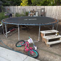 Adult size trampoline rip in trampoline part