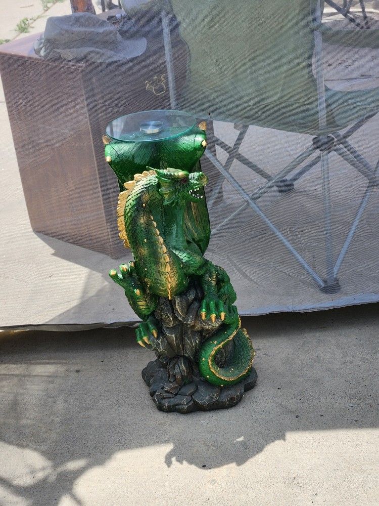 Dragon Table With Glass Top