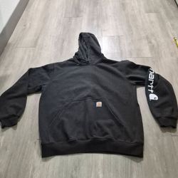 Men's Carhartt Loose Fit  Graphic Hoodie Sweatshirt Adult Unisex Size Large A006