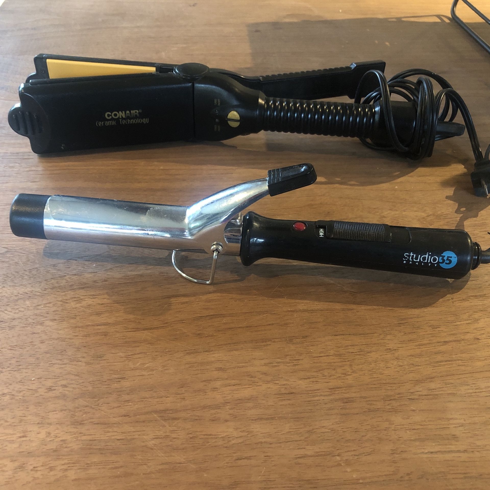 Hair Straightener And Curling Iron