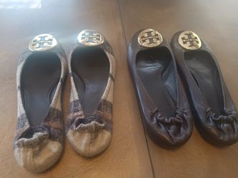 2 Pairs Of Tory Burch Flats - $50 Each