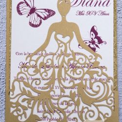 Invitations Quinceañera . Personalizadas 