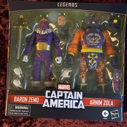 Marvel Legends Series Captain American 2 Pack Baron Zemo And Armin Zola Action Figures