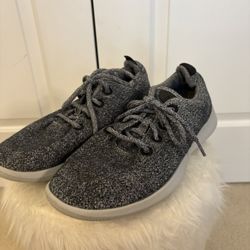 Allbirds Mens Size 10 Wool Runners Grey Running Shoes Sneakers