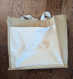 FREE jute canvas tote bag