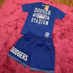 LA Dodger Stadium Shorts & Tee Set 