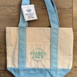 Trader Joe’s Pastel Mini Tote Bag 2025 Limited Edition