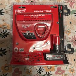 Milwaukee M12 Battery And Charger 