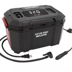 Husky 12-Volt/120-Volt Home & Auto Tire Inflator