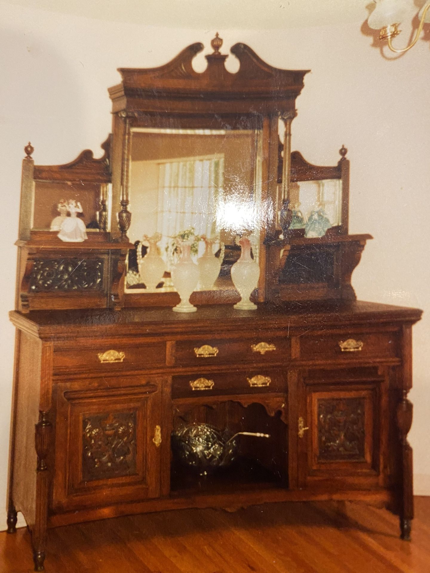 Antique Victorian Sideboard/Server