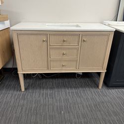 48” Bathroom Vanity In Wood Color 