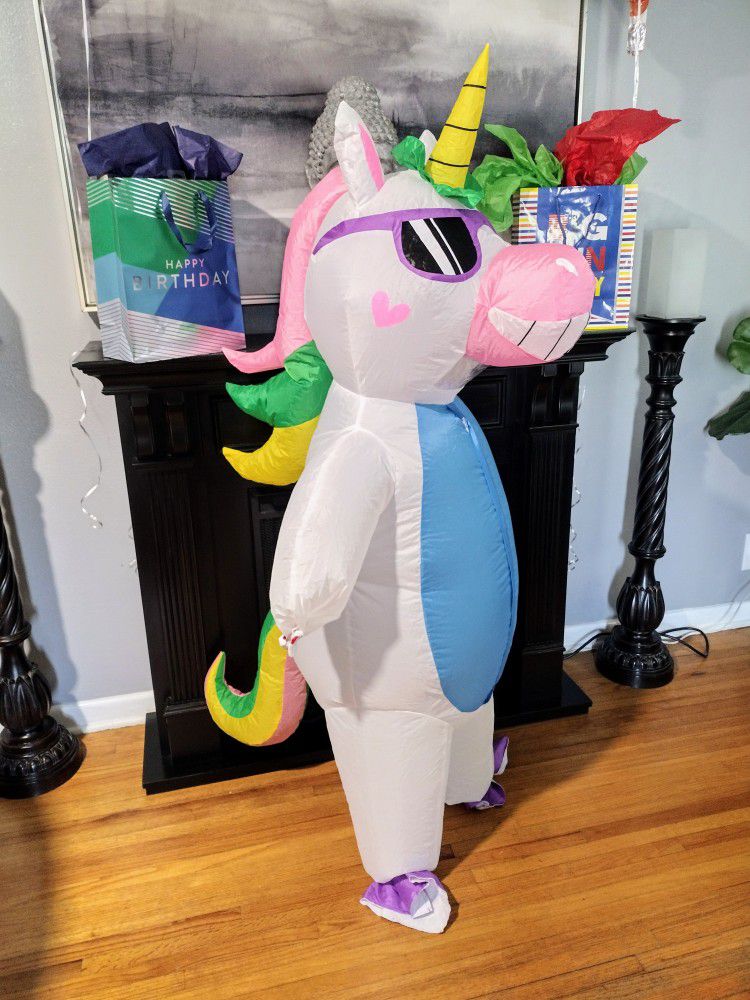 Inflatable Little Pony  Birthday Party Costume For Kids 