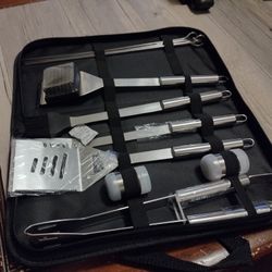 GEERTOP 15 Pc. Stainless Steel Tool Set Barbecue 