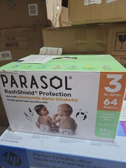 Parasol RashShield Diapers Size 3 – 64 Count