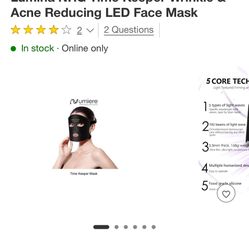 Lumina NRG Time Keeper Wrinkle & Acne Reducing LED Face Mask