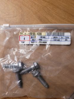 Toyota OEM Exhaust Bolts