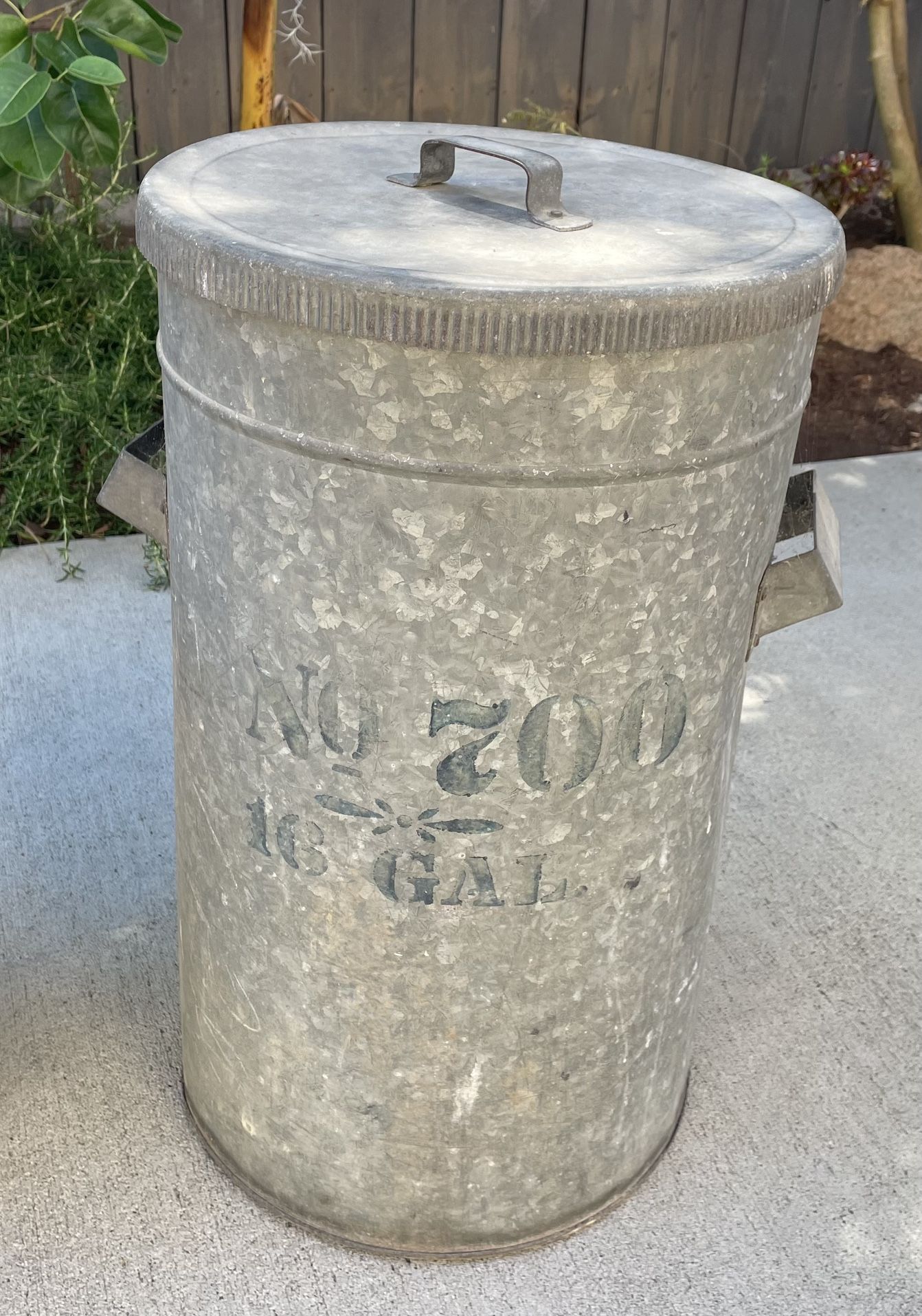 Antique Metal Seed Can