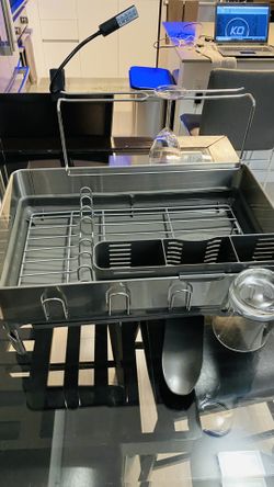 Dish Rack Simplehuman Grey Plastic