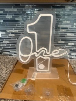 Moneter 1st Birthday Neon Sign