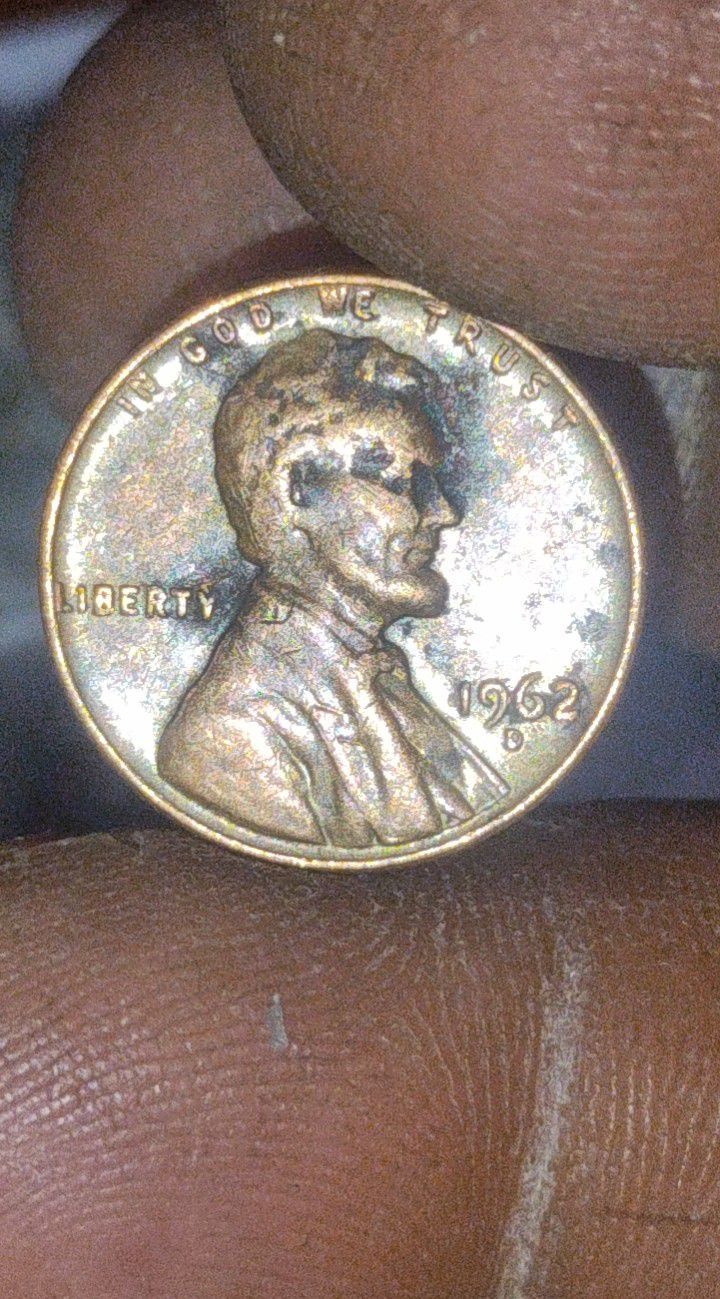 1962 D Lincoln Penny /Steel Copper 